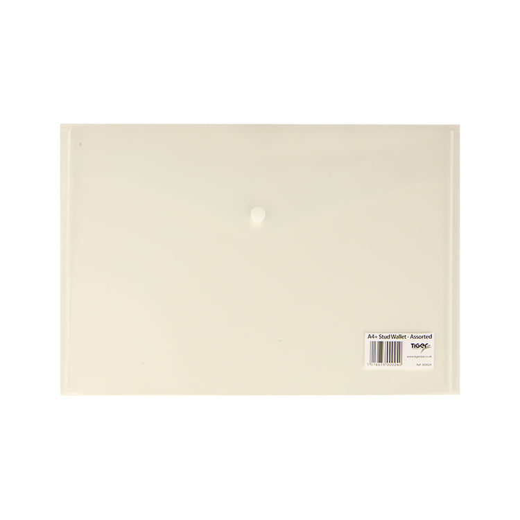 Foolscap A4+ Stud Wallet (Assorted Colours)