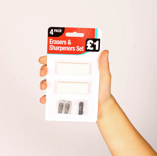 Eraser and Sharpener Set PM£1