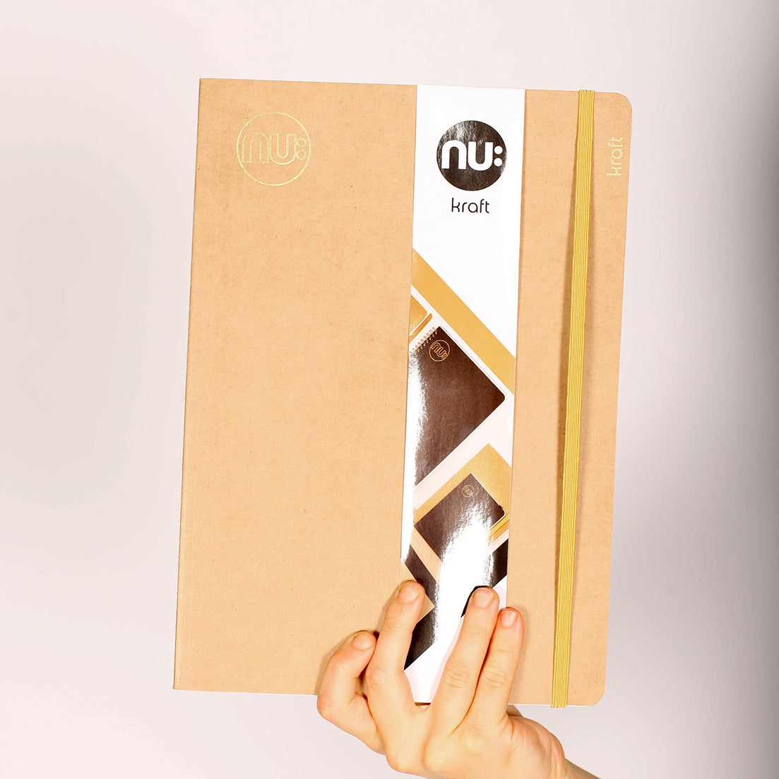 nu gear Nu: A4 Kraft Stitch Notebook – Gear