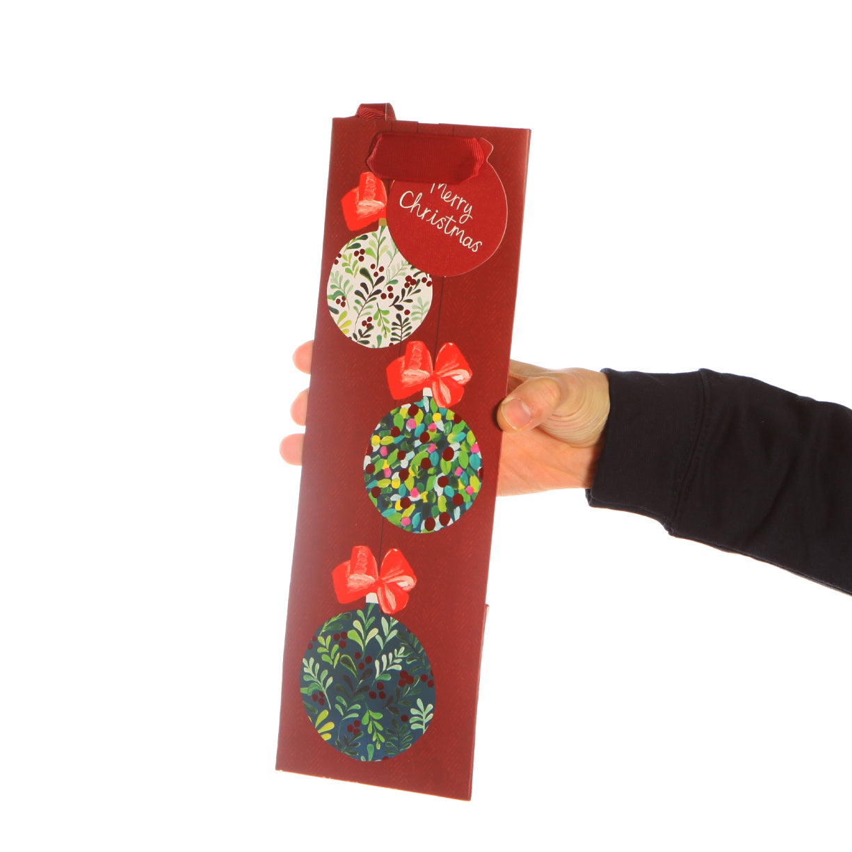 PS Red Baubles Bottle Bag DNO