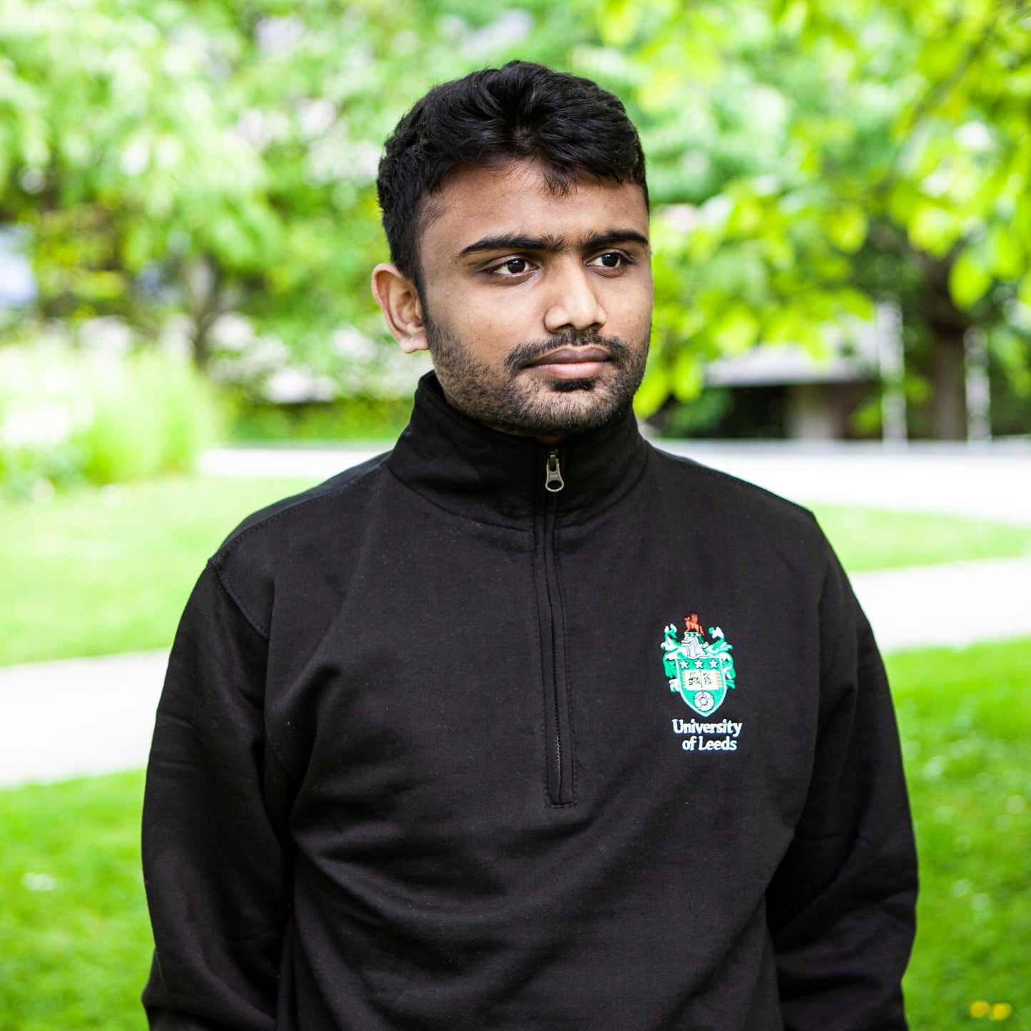 1/4 Zip Embroidered Sweatshirt