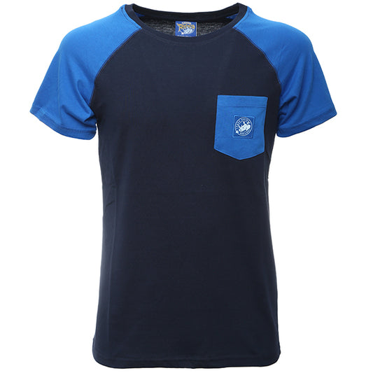 Leeds Rhinos Mens Navy Pocket T Shirt DNO