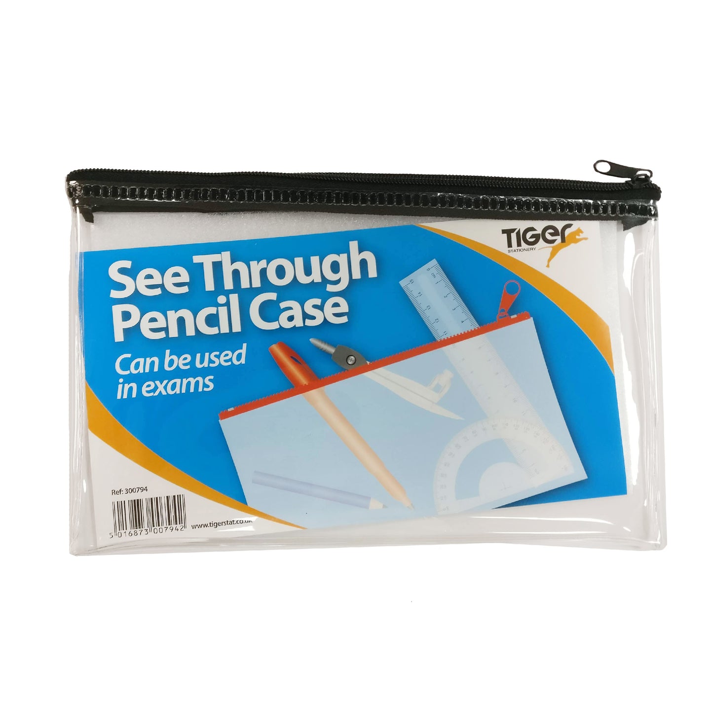 Tiger Transparent Pencil Case